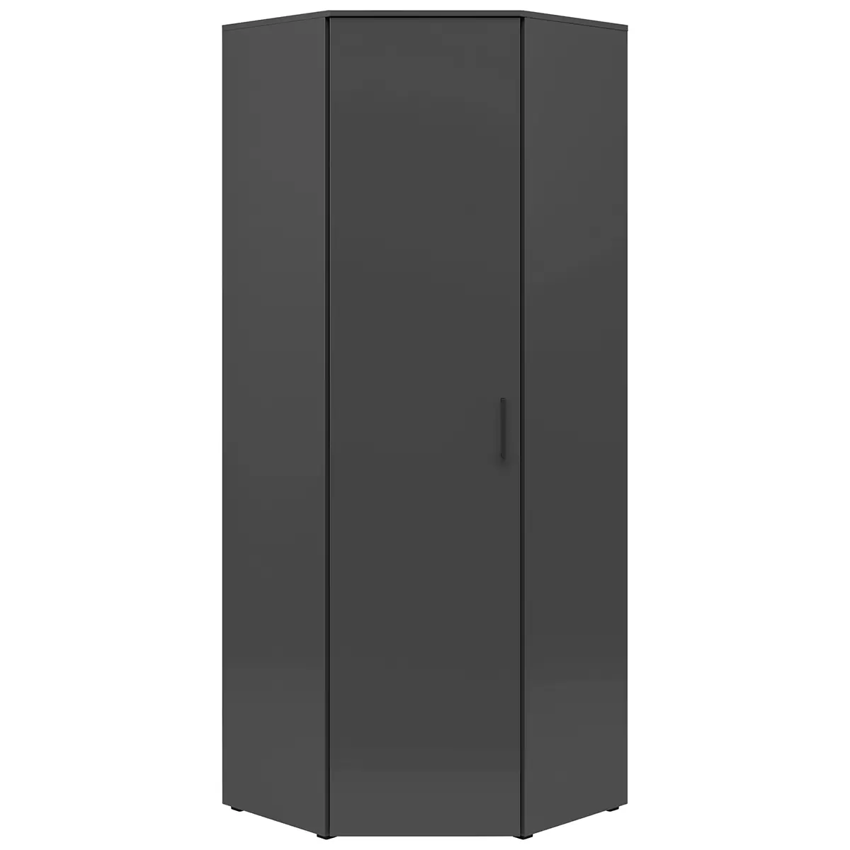 Eckschrank Cabinet Anthrazit