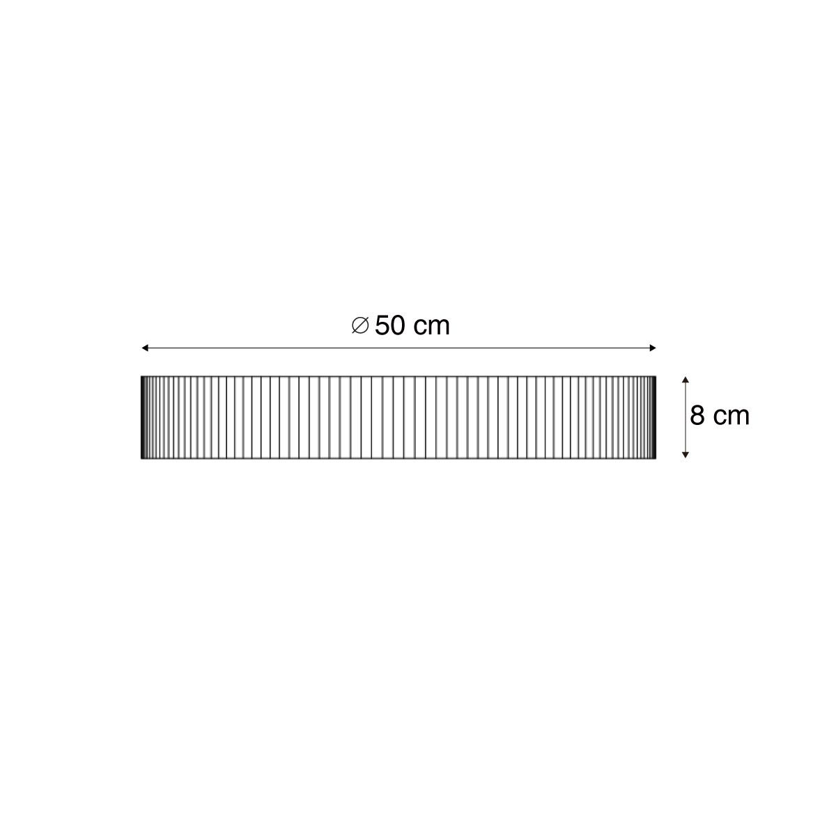 Japandi plafondlamp hout 50cm 4-lichts - Lyra