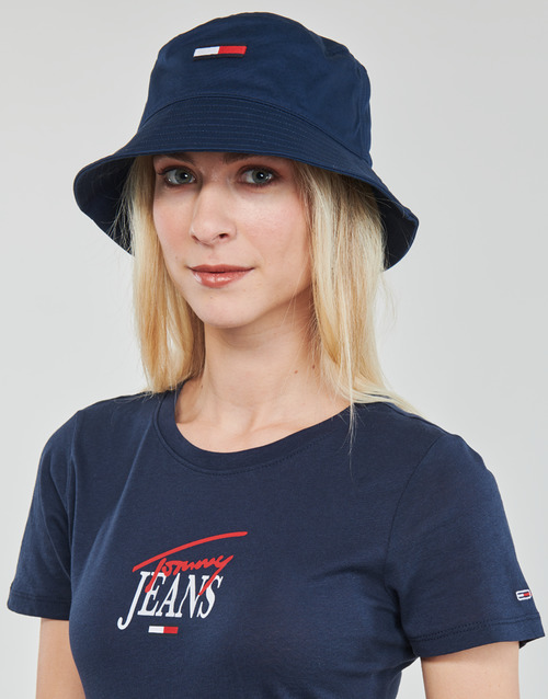 Tommy Jeans - TJW SKINNY ESSENTIAL LOGO 1 SS - Marine