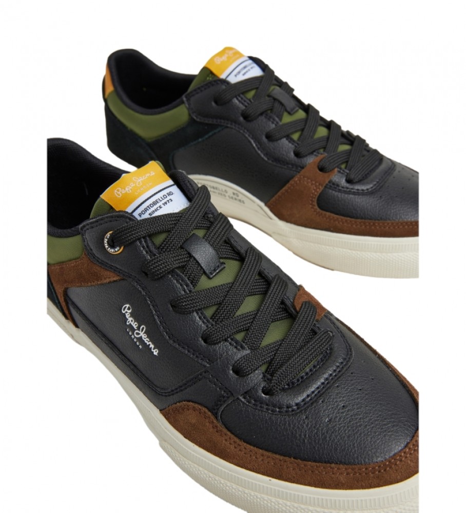 Tênis Pepe Jeans Kenton Masterlow em couro preto