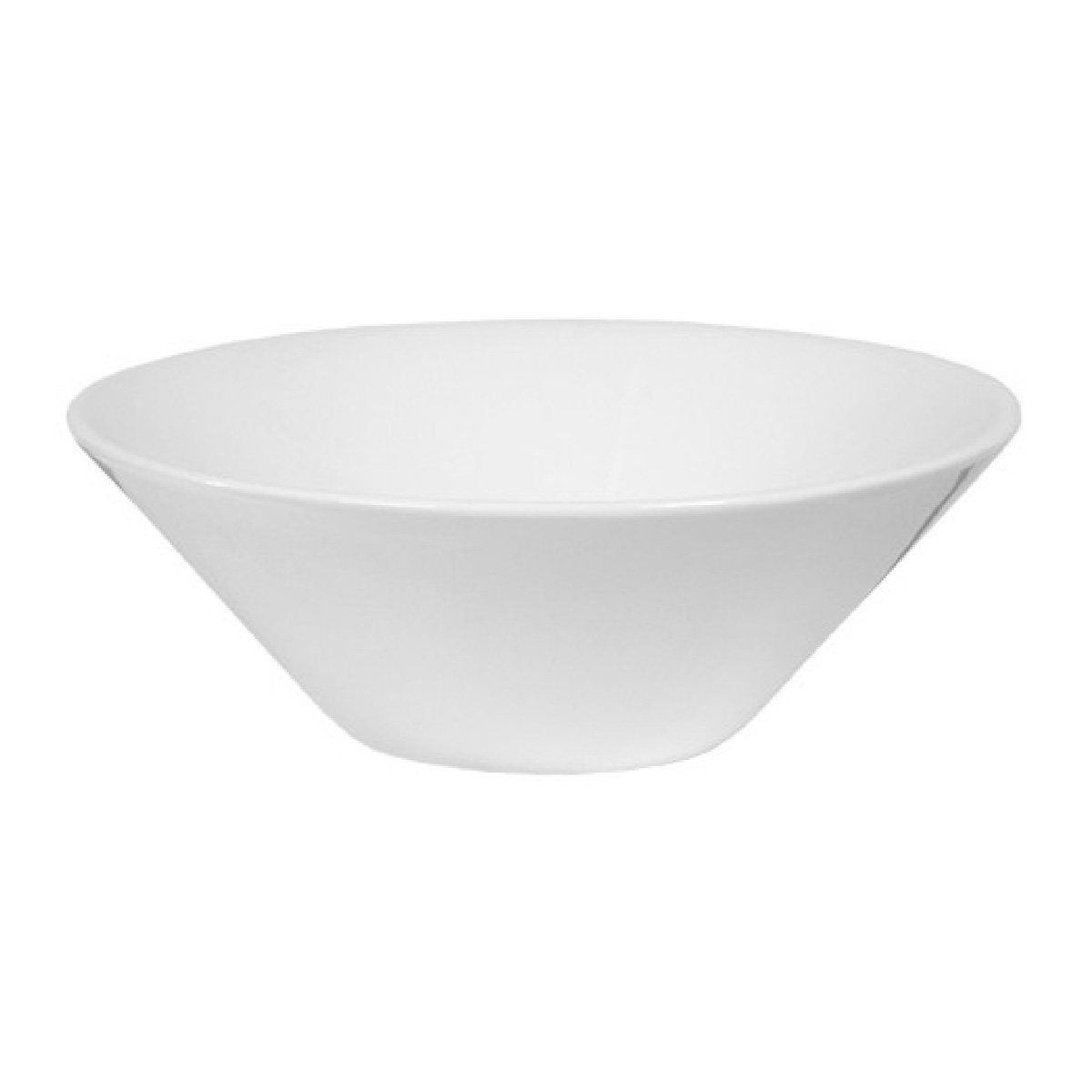 Brauer Fjord waskom keramiek 42cm wit glans