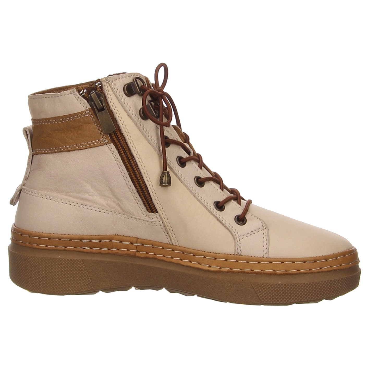 Elbandi Knöchelschnürer weiß beige