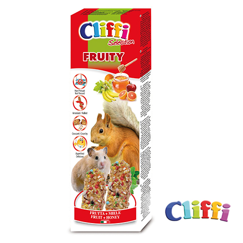 BARRAS CLIFFI HAMSTER E ESQUILO (FRUTADAS 2 UNIDADES (110 GR))