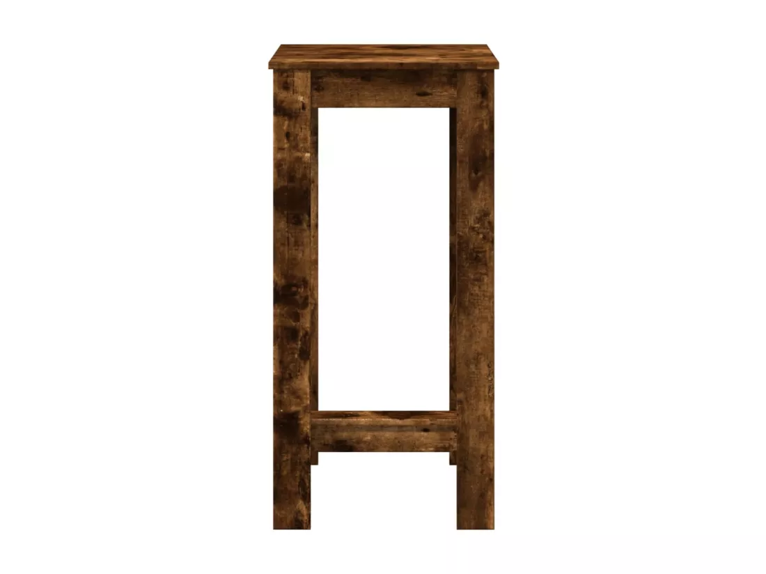 Table de bar chêne fumé 51x50x103,5 cm bois d'ingénierie