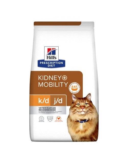 Hill's Prescription Diet K\/D + Mobility - Kidney + Joint Care Zak Kip - Kattenvoer