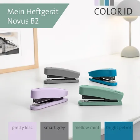 Novus B 2 COLOR ID 2.0 020-1952 Heftgerät Mint Heftleistung: 25 Bl. (80 g/m²)