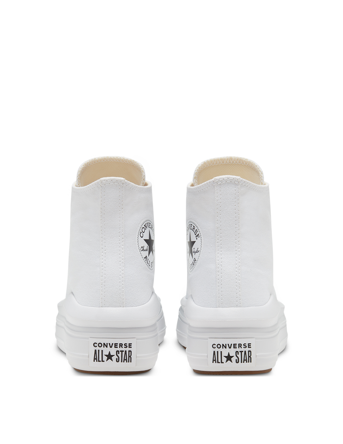 converse sneakers compensées montantes femme ctas move hi blanc