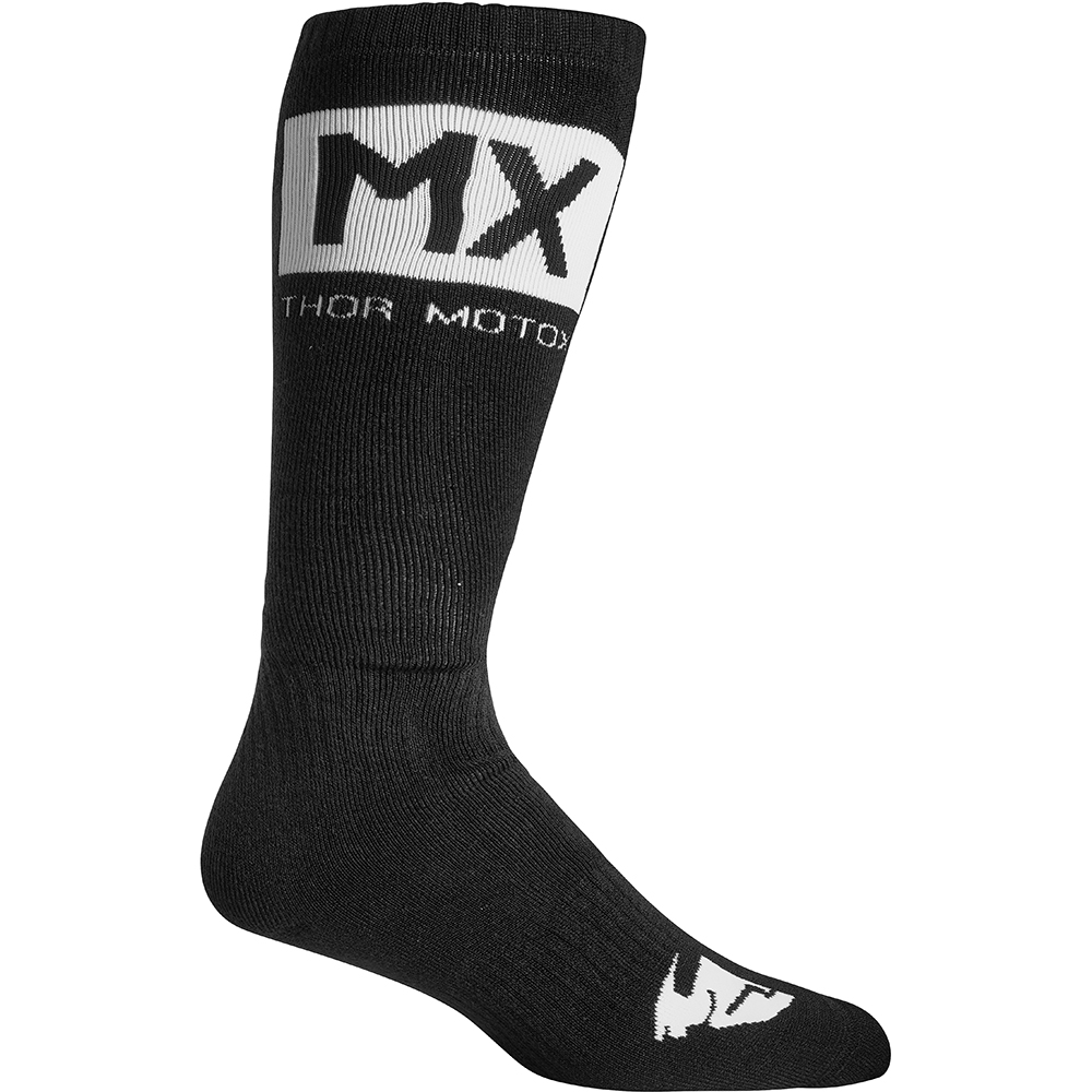 Thor Motocross - Chaussettes enfant Youth MX Solid Noir / Blanc