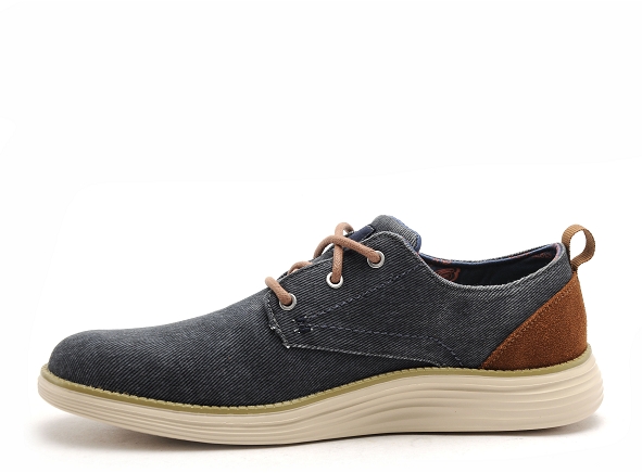 Skechers basses homme status2 65910 bleu