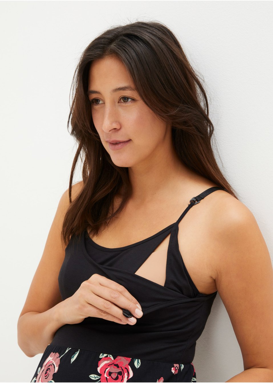 Robe de grossesse en viscose avec fonction allaitement