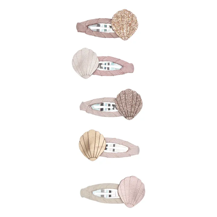 Mimi & Lula Lot 5 Mini Barrettes Shell | Rose