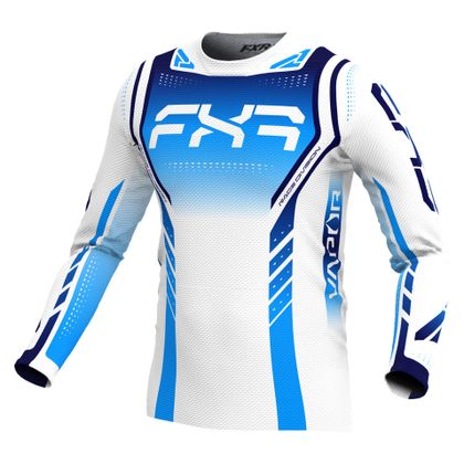Maillot cross FXR VAPOR AIR 2024 - Blanc / Bleu