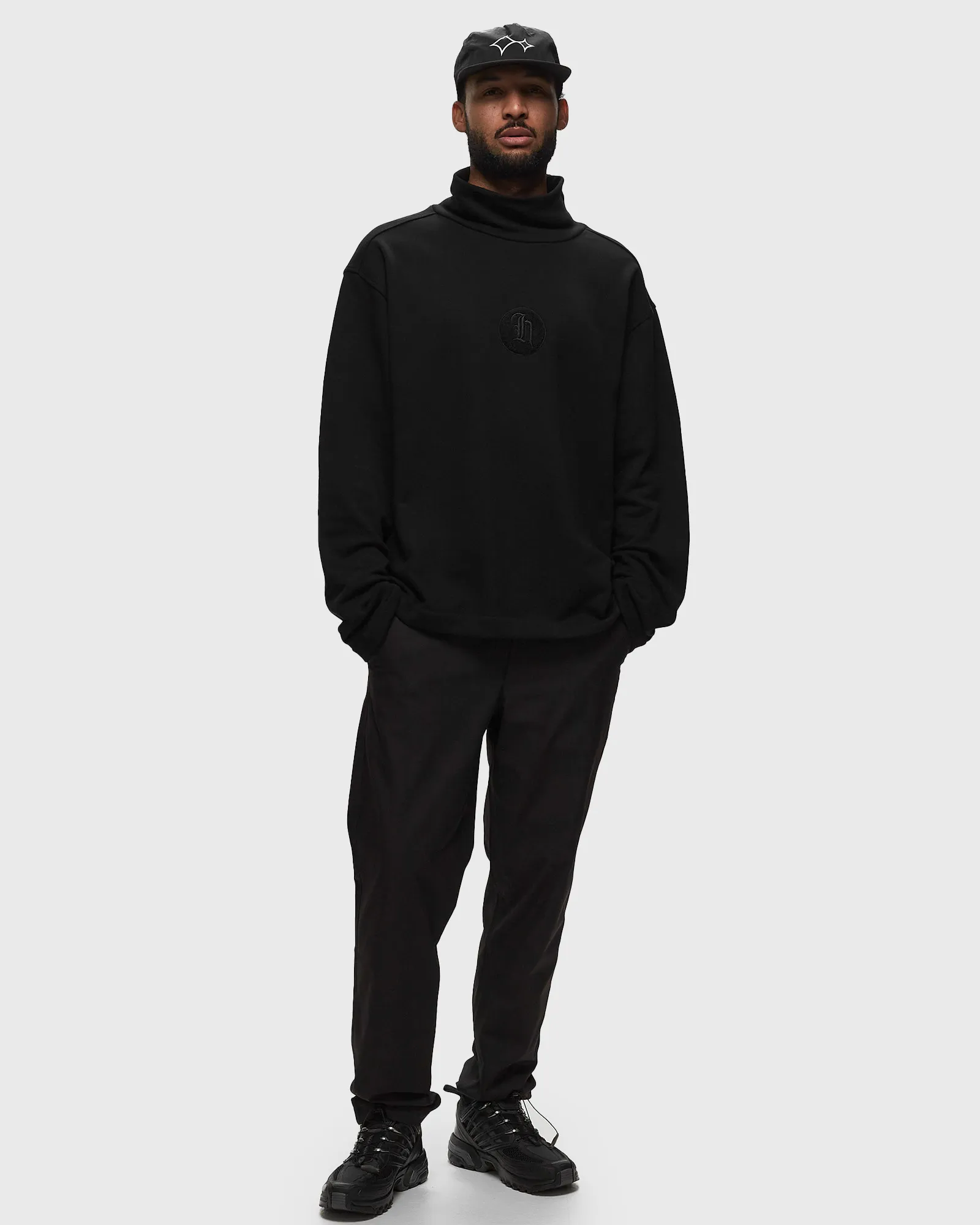 Honor The Gift STAMP PATCH TURTLE NECK PULLOVER