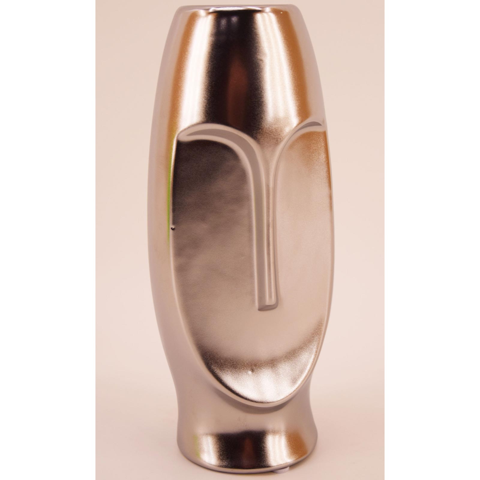 Objekt-Vase - silber - 24 cm