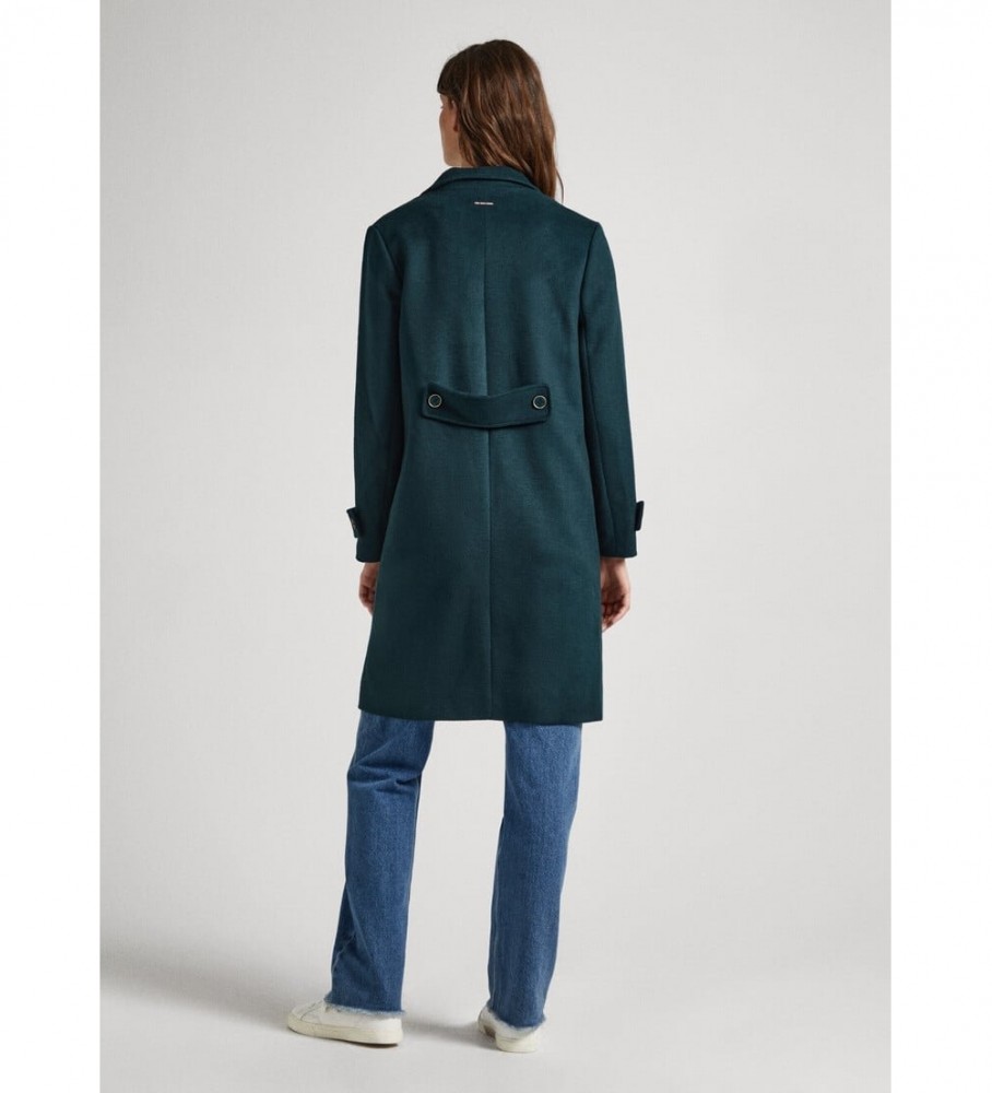 Casaco comprido Pepe Jeans Nica na cor verde