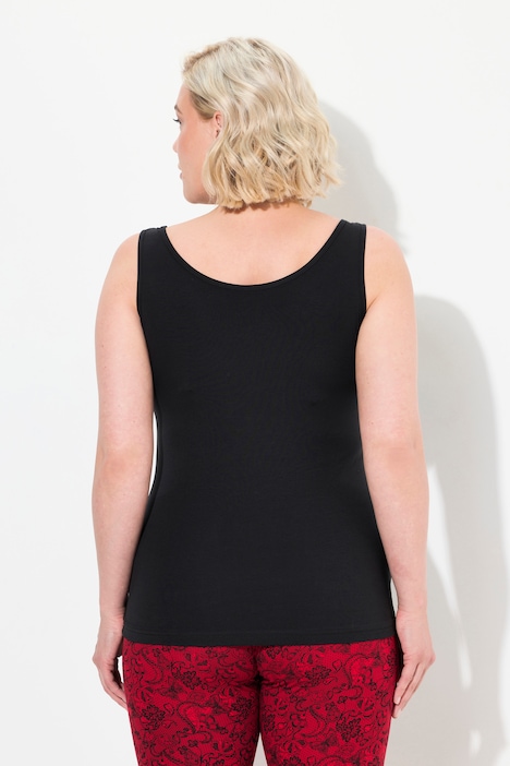Top, Spitze, V-Ausschnitt, Slim