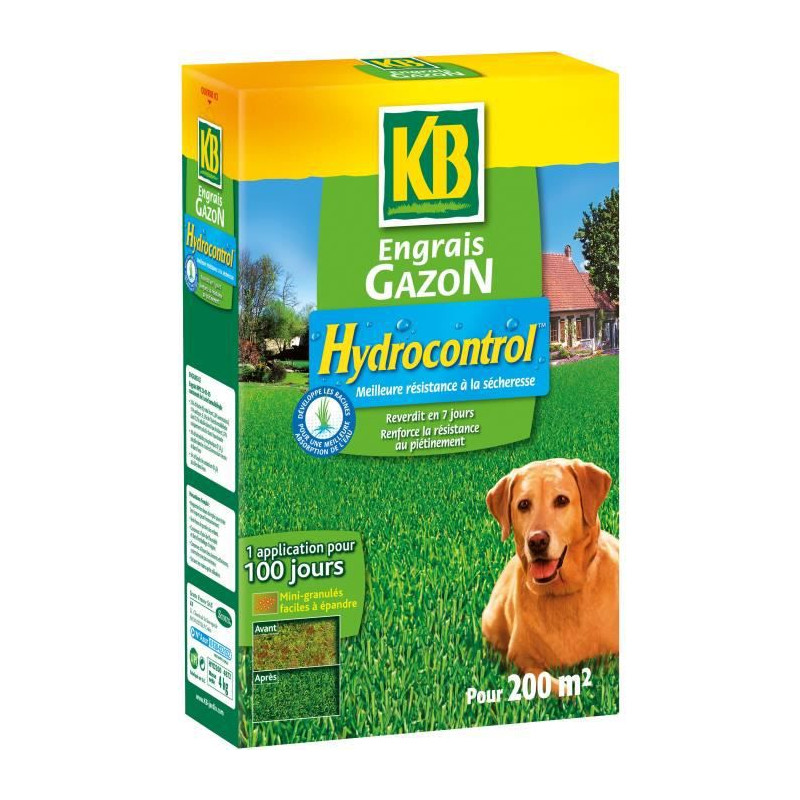 - engrais gazon hydroncontrol 4kg