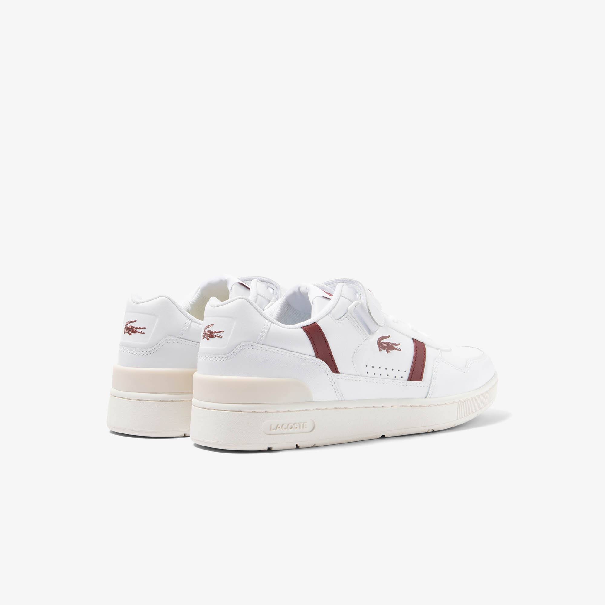 Damen-Sneakers T-CLIP VELCRO aus Leder Sneakers - Weiss - Lacoste - Damen
