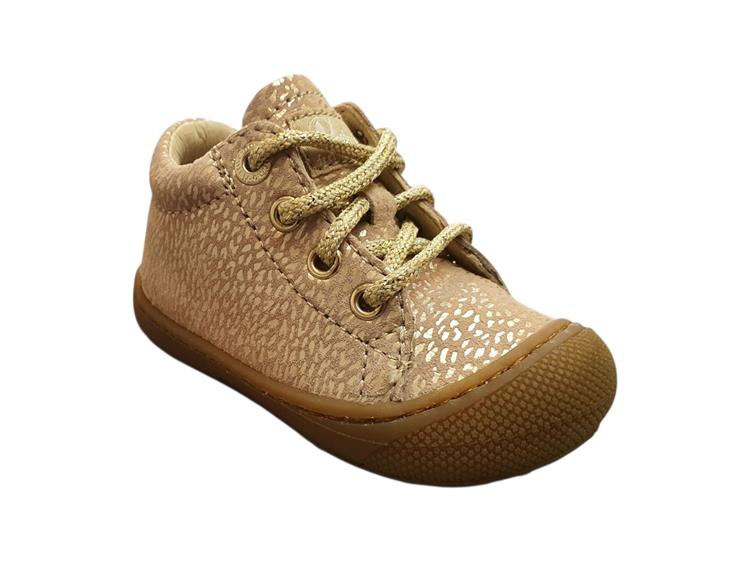 Naturino cocoon suede roze stip