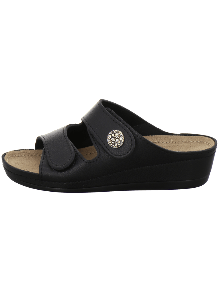 Comfort Pantolette Damen Hallux schwarz
