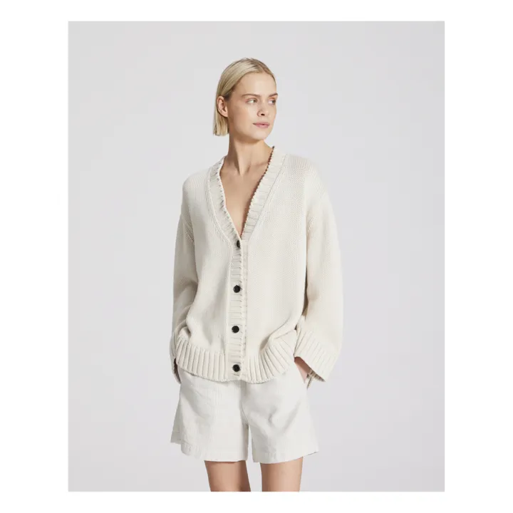 GAI+LISVA Cardigan Iben Coton Bio | Ecru