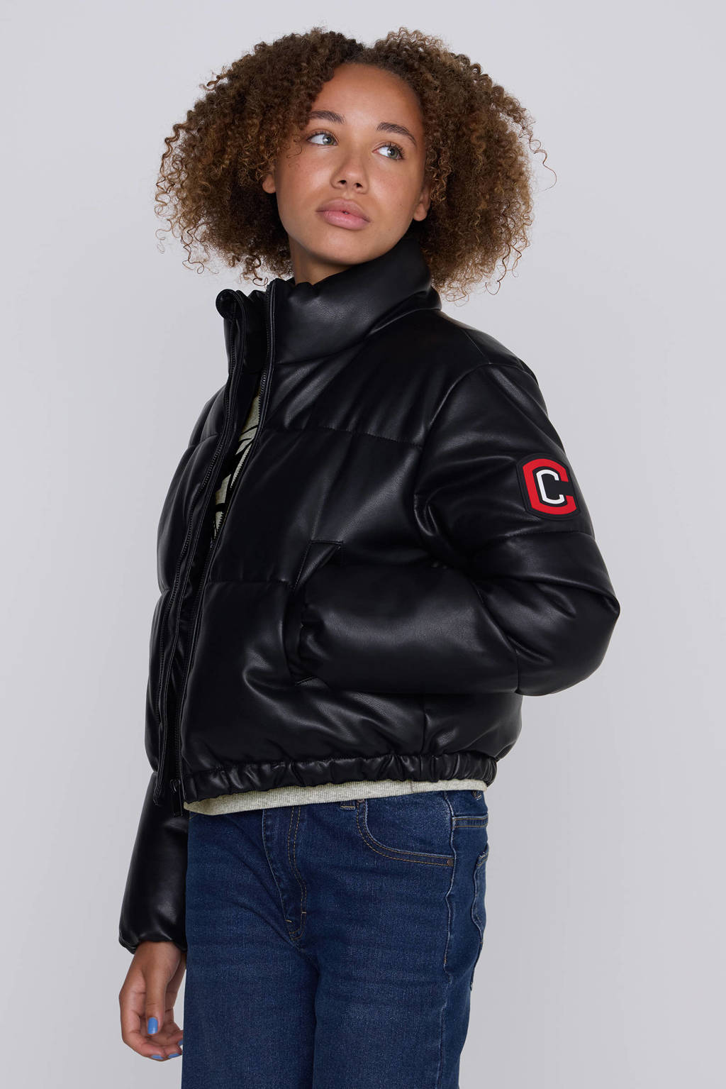 Coolcat Imitatieleren Puffer WinterjasJessie