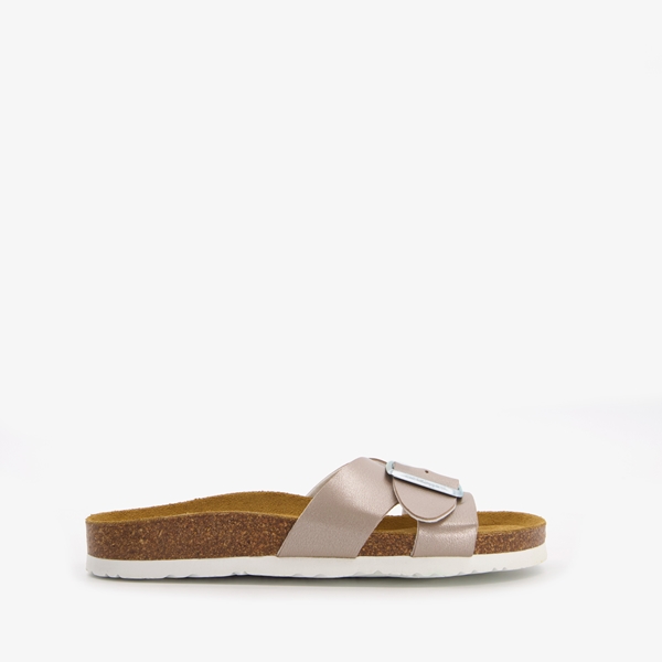 Hush Puppies dames bio slippers taupe