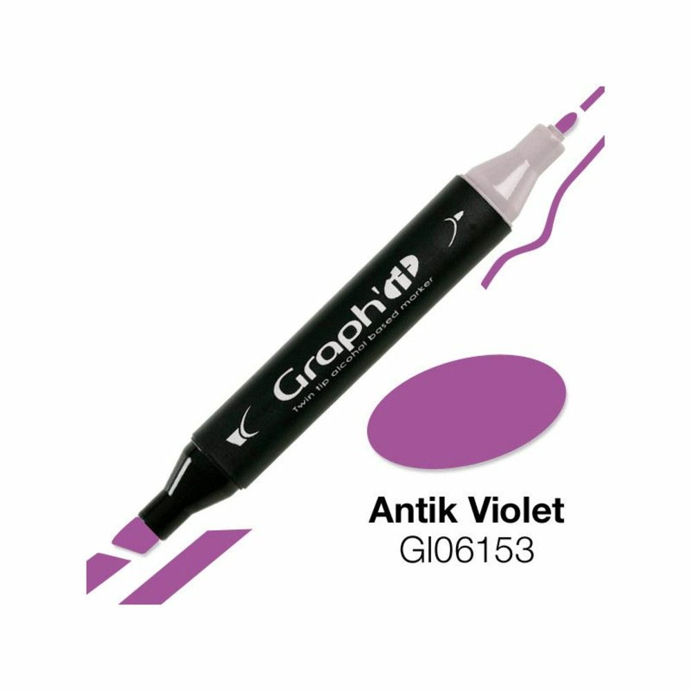 Marqueur graph'it à double pointe - violet antique