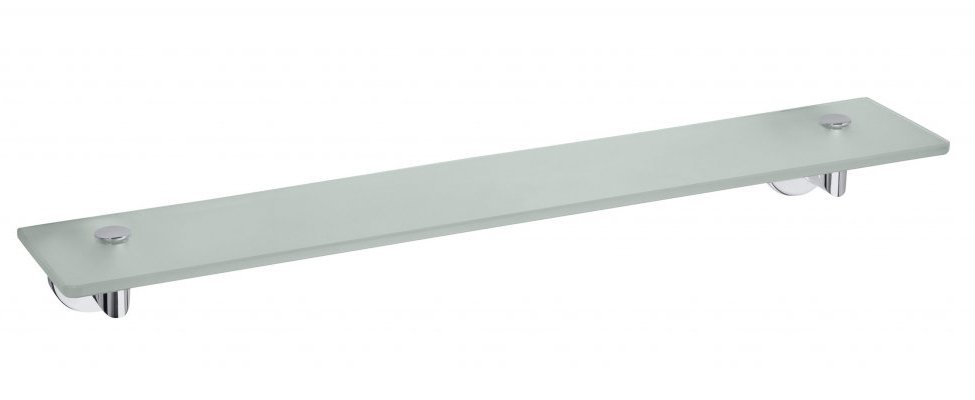 Sapho X-Round glazen planchet 60cm bevestiging onderkant chroom
