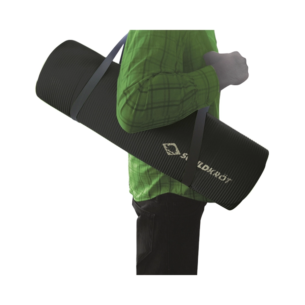 Schildkröt Fitnessmatte 180x 61x 1.5cm mit Tragegurt schwarz