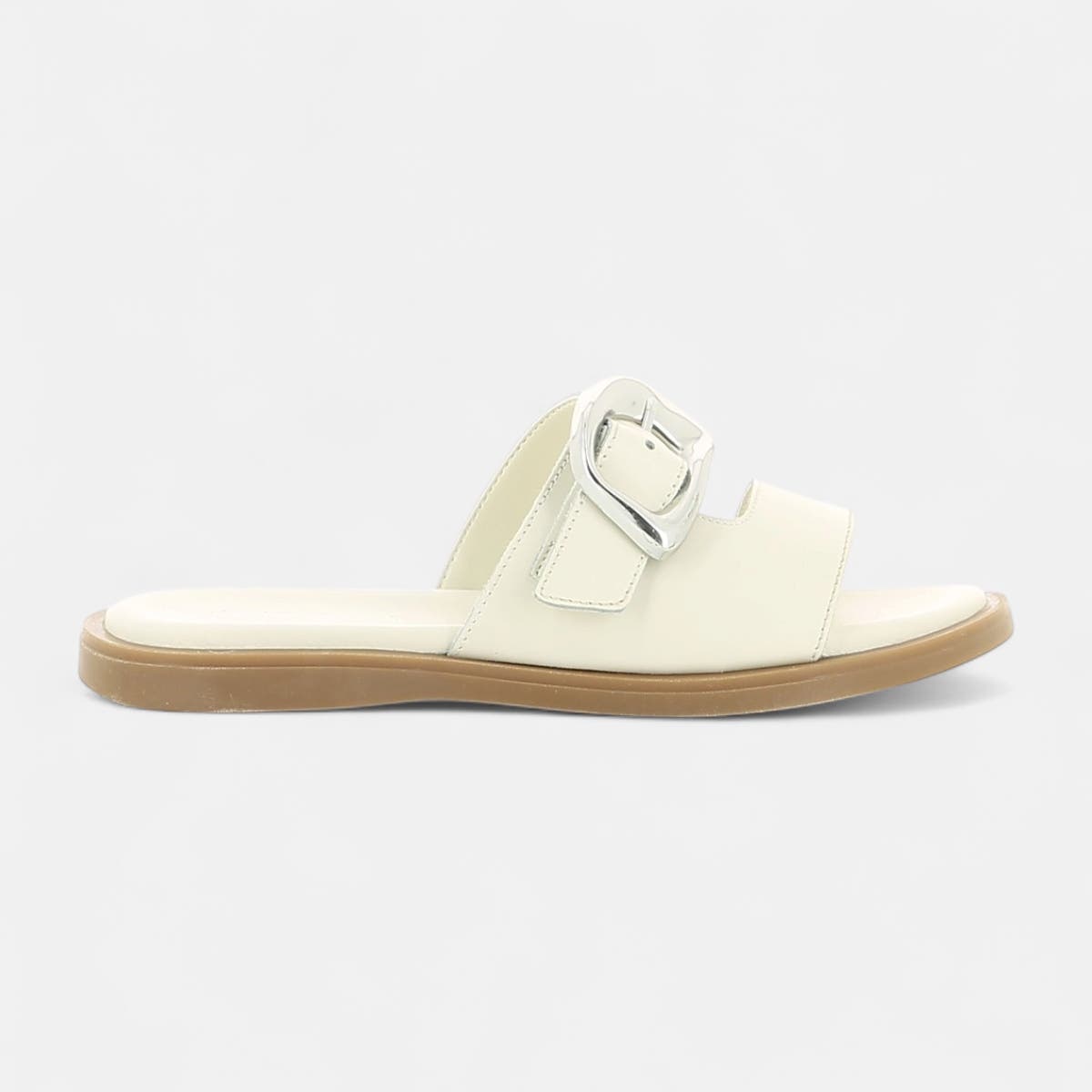 Mules Femme en cuir beige