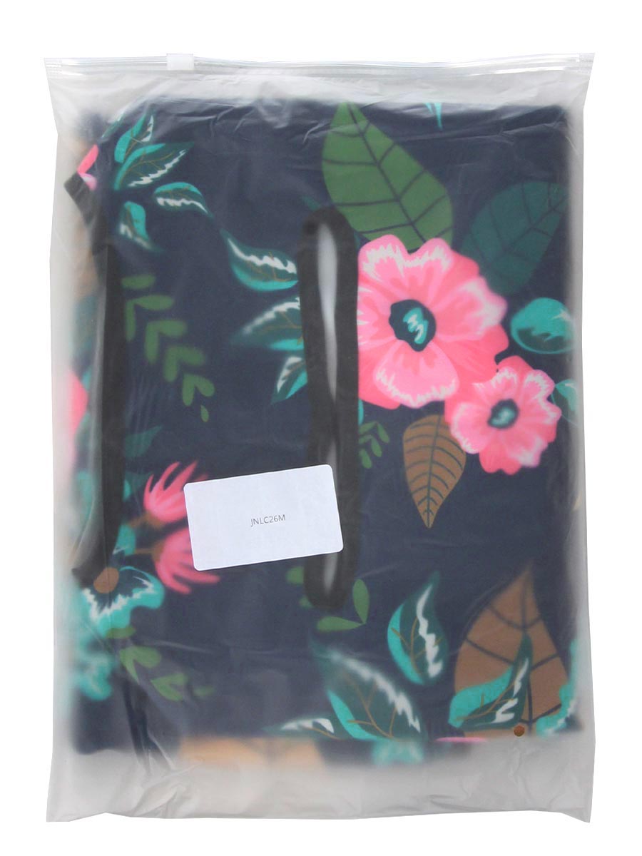 Housse de valise Periea Dark Blue with Flowers M