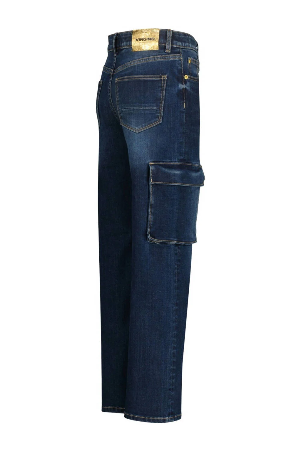Vingino wide leg jeans dark blue denim
