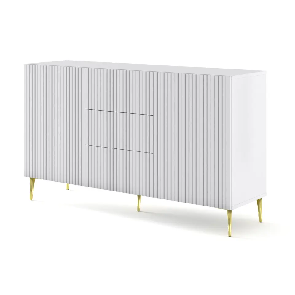 Ravenna B dressoir ladekast 150 2D3S gefreesd MDF folie mat
