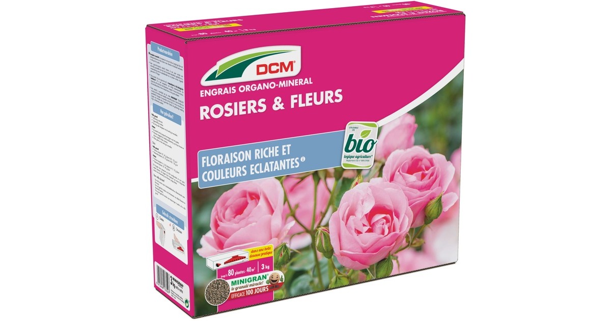 DCMMeststof Rozen & Bloemen 3 kg  (Tot 40 m²)