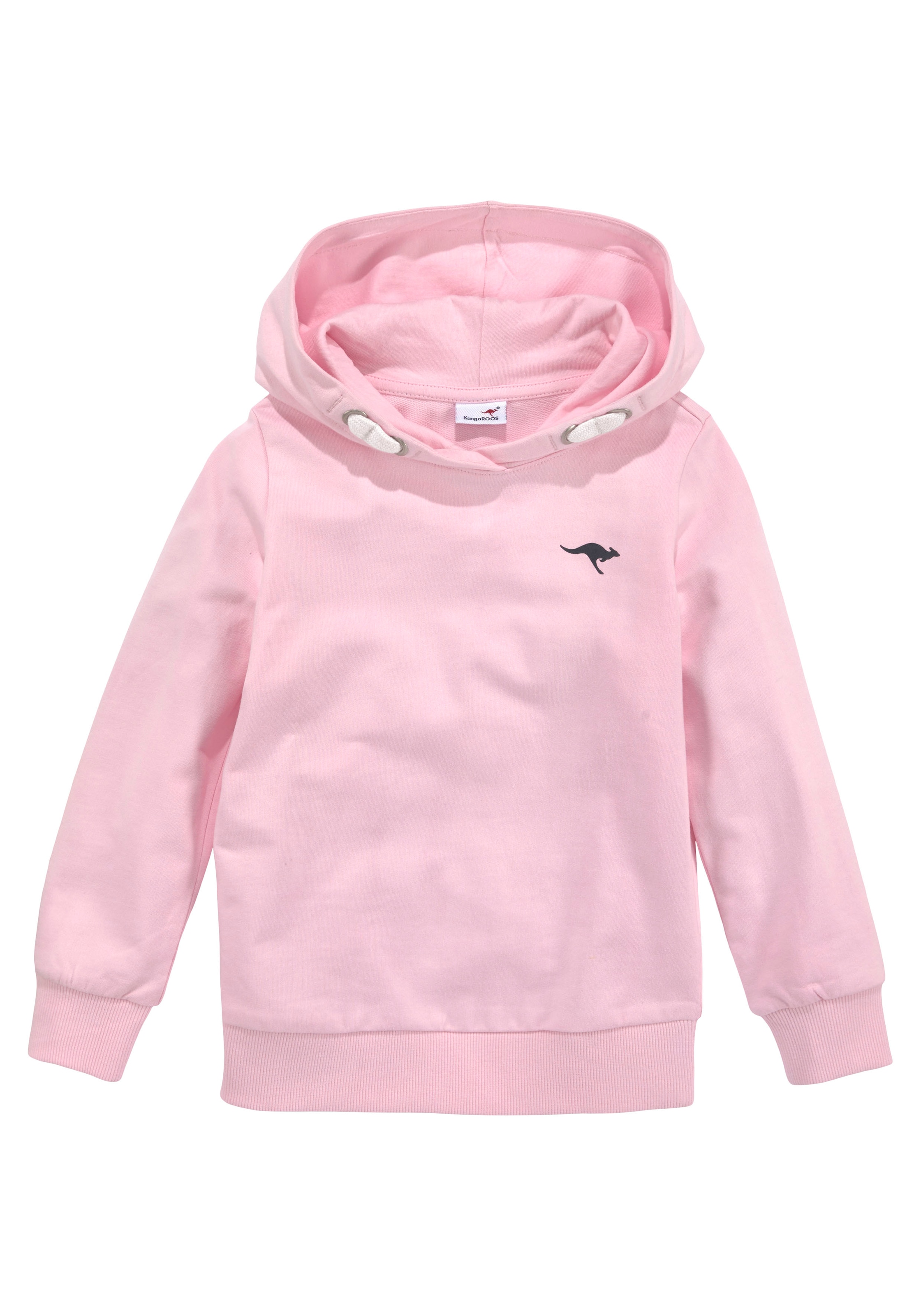 KangaROOS Kapuzensweatshirt »Kleine Mädchen«, Langarm,  hüftlange Basic-Passform,  stylischer Druck