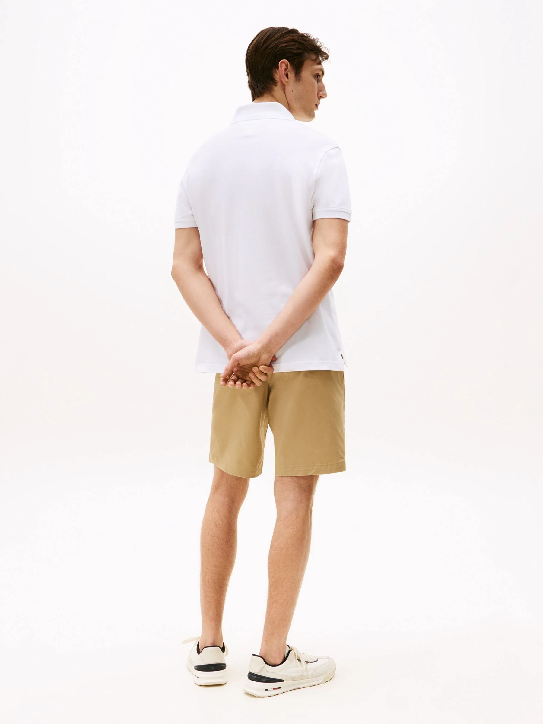 Wit - Tommy Hilfiger 1985 piqué poloshirt met standaard pasvorm