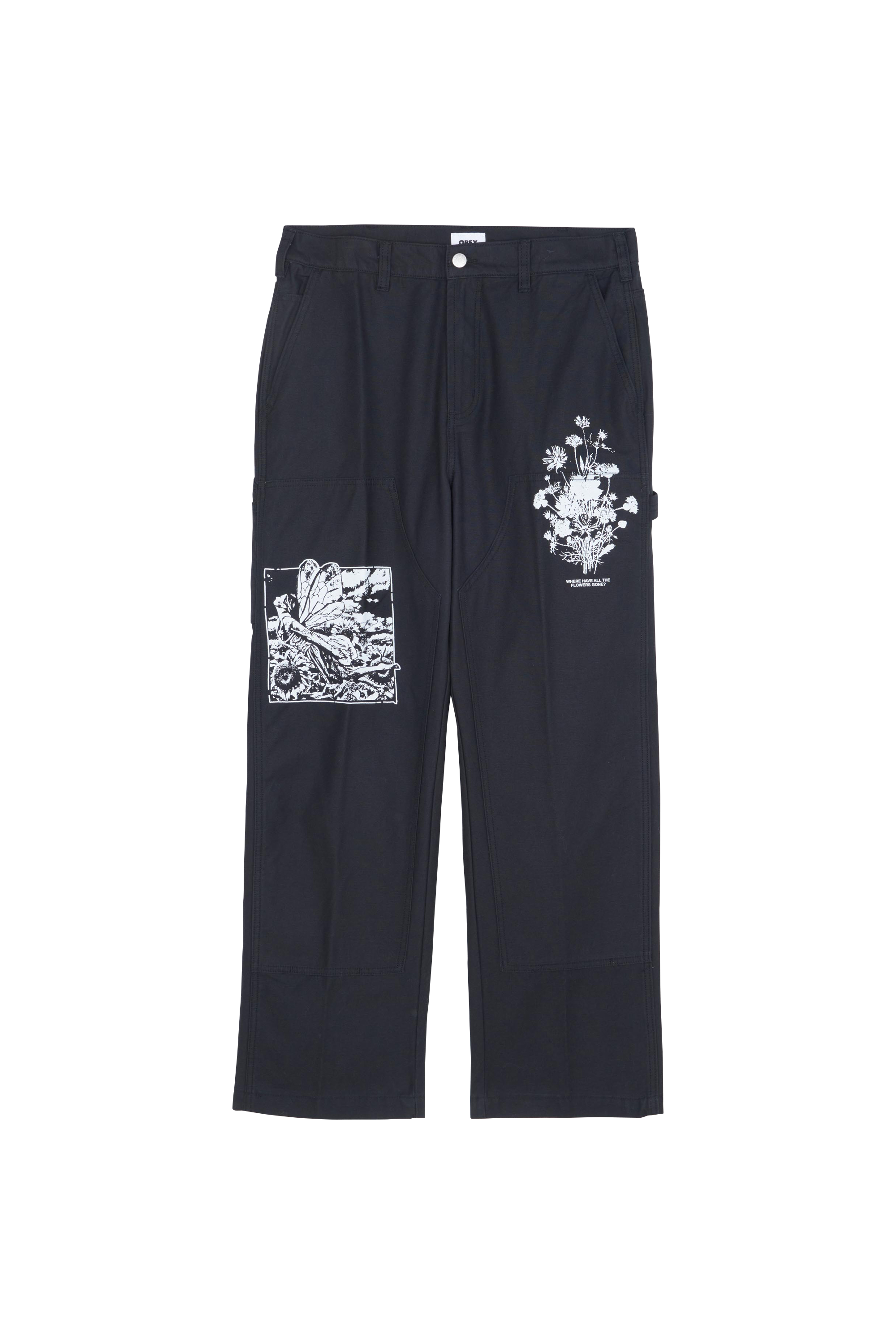OBEY Pantalon BIG TIMER TWILL  Noir
