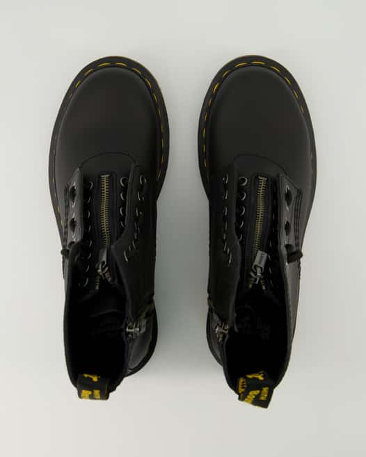 Dr. Martens 1460 Pascal Front Zip Stiefeletten in Schwarz
