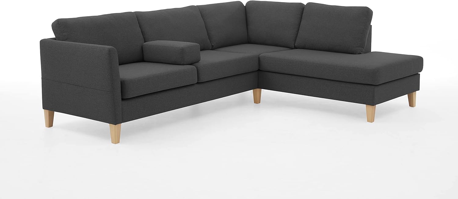 Atlantic Home Collection Ecksofa mit Ottomane rechts