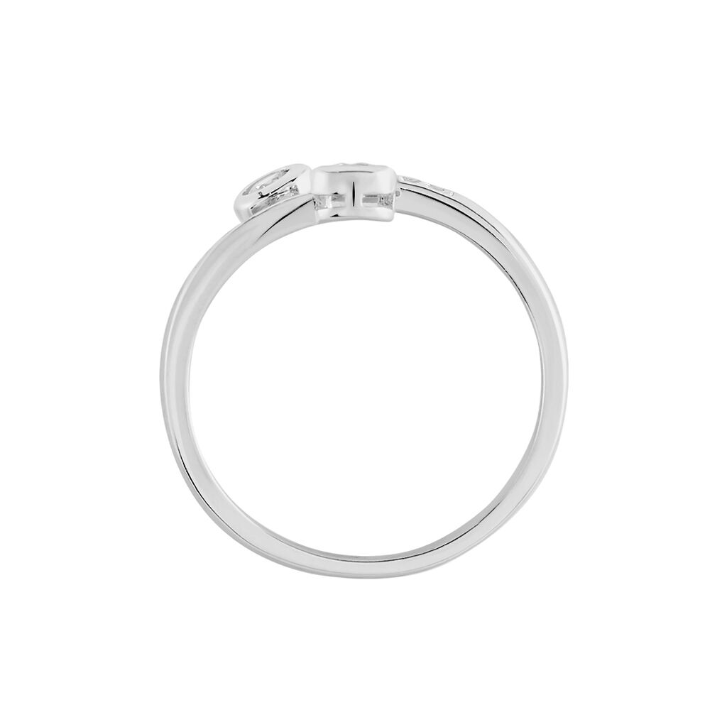 Bague Mechte Argent Oxydes De Zirconium