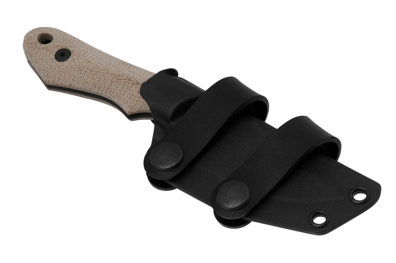 Viper Handy VT4042CN Blackwashed Natural Canvas, vaststaand mes