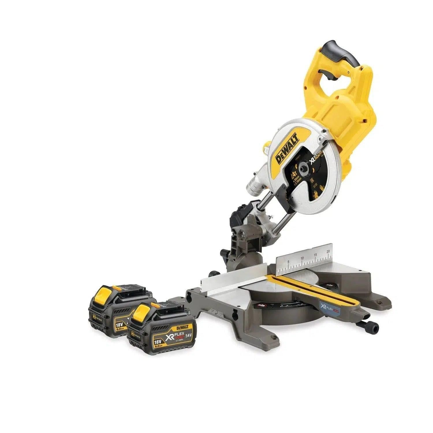 DeWALT DCS777T2 Accu Afkort-/Verstekzaag 216mm 54V XR Flexvolt 6.0Ah