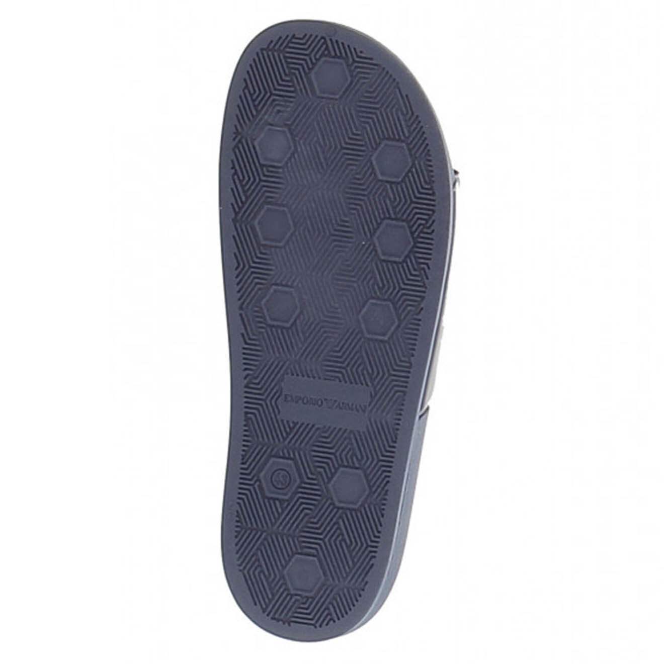 EA7 Sandales Beach wear bleu marine/jaune