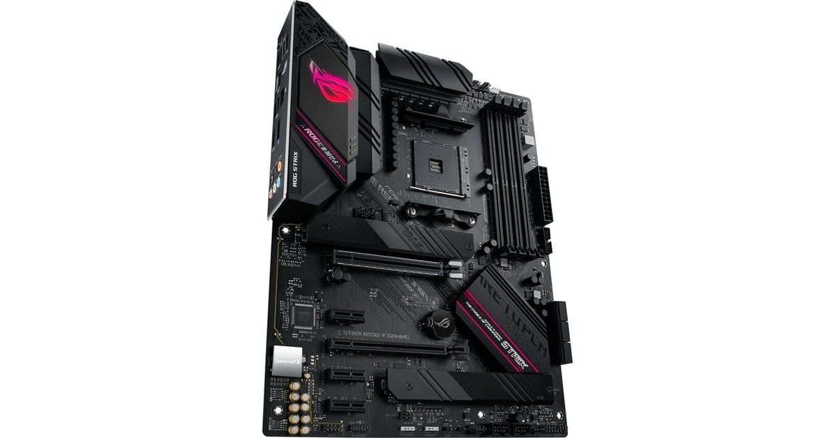 ASUSROG STRIX B550-F GAMING socket AM4 moederbord  (Zwart, RAID, 2.5Gb-LAN, Sound, ATX, Tweedekans)