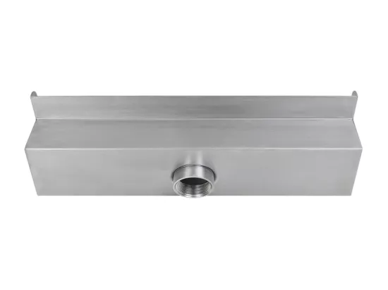 Lame d'eau rectangulaire à LED 45cm en acier inoxydable pour piscine