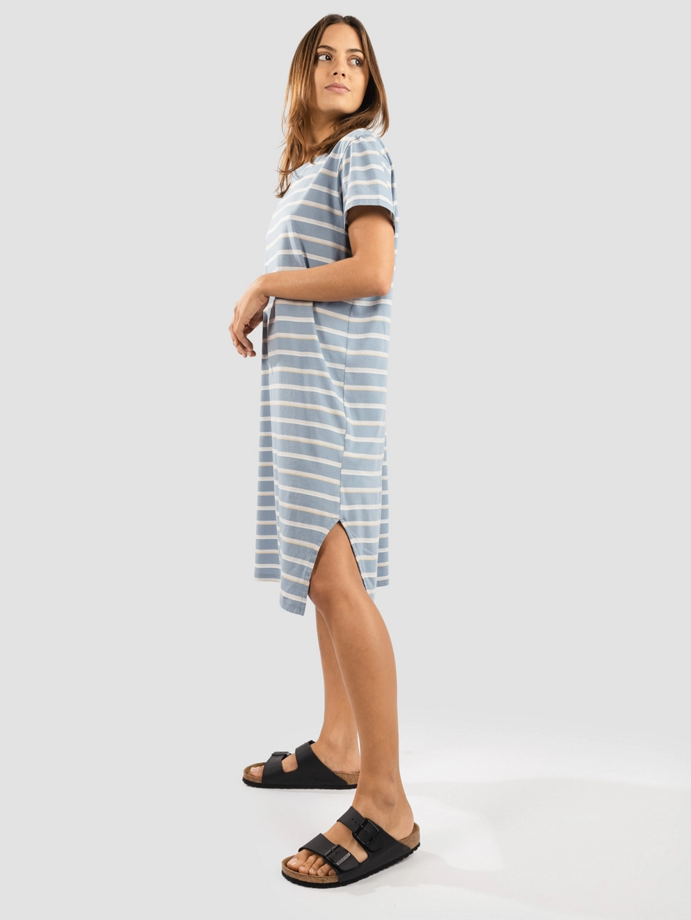 Patagonia Regenerative Organic Certified Cotton Dress sunset stp/ lgt plume gry