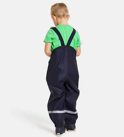 Didriksons Regenhose m. Träger - PU - Spritzermann - Navy