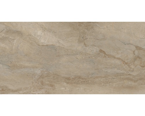 Sicilia porseleinen wand- en vloertegel, 80 x 160 x 0,97 cm, Miele, gepolijst bruin