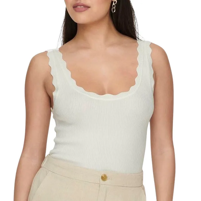 JDY Nanna Scallop Edge Top Dames